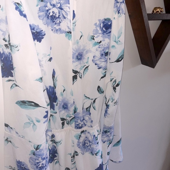 Blue, Sky Blue, White & Black Forever 21 Romper - Picture 3 of 3